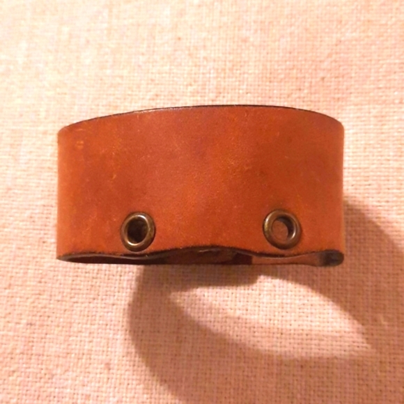Jewelry - Light brown Leather cuff bracelet
